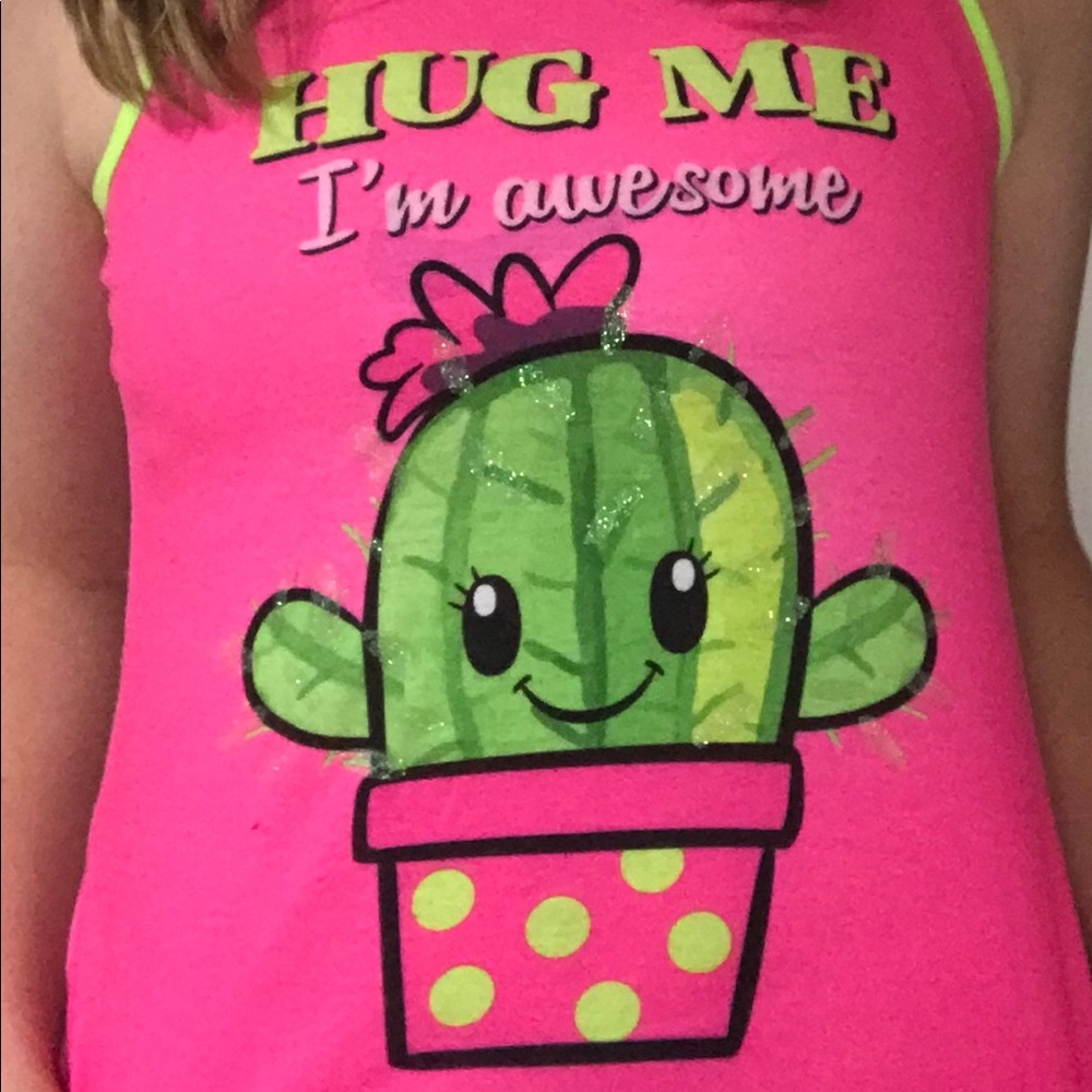 “Hug Me I’m Awesome” Cactus Sleep T